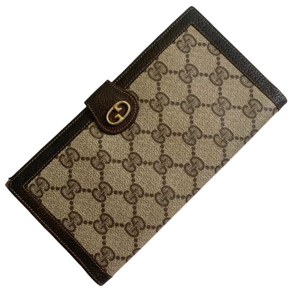 Gucci Handbags - GUCCI Vintage 70s Monogram Wallet